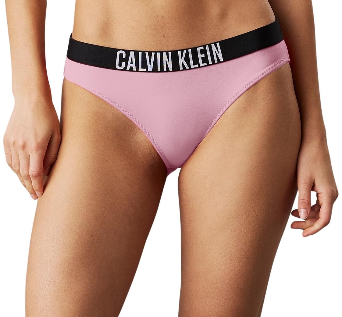 Calvin Klein Braguita de Bikini Mujer con Logotipo en la Cintura, Rosa (Sweet Pink), XL