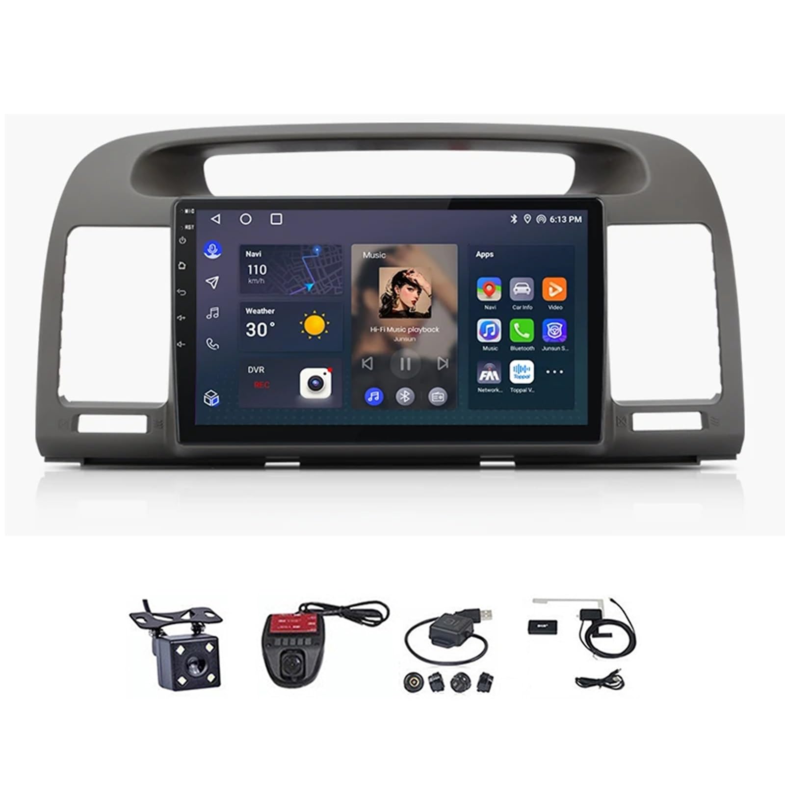 Écran tactile 9 pouces Toyota Camry pour voyager connecté en famille avec GPS 4G