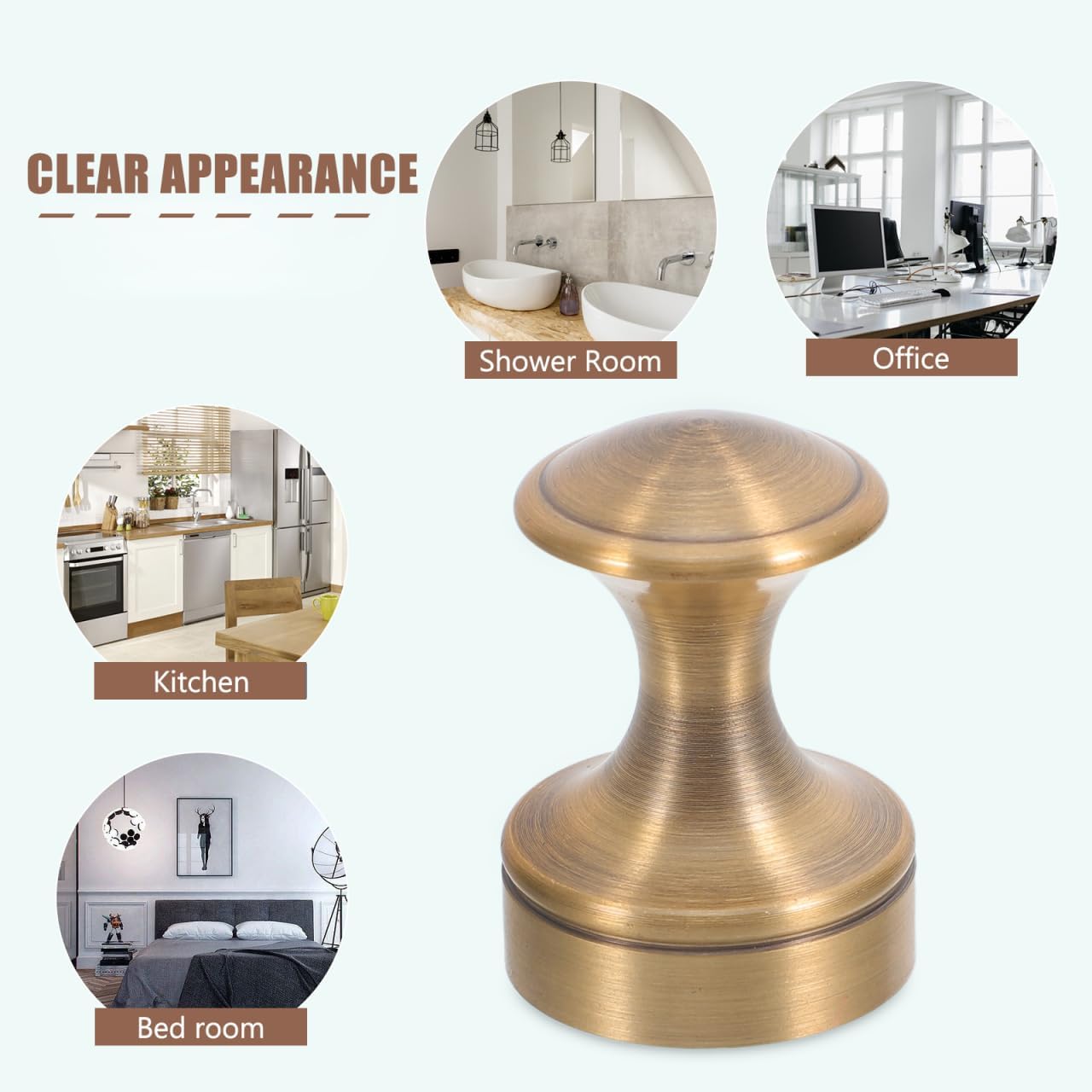 PRETYZOOM 3 Pcs Metal Round Hooks Small Wall Mounted Coat Hat Hooks for Bathroom Kitchen Home Use Clothes Hooks with Screws Space-Saving Organizer