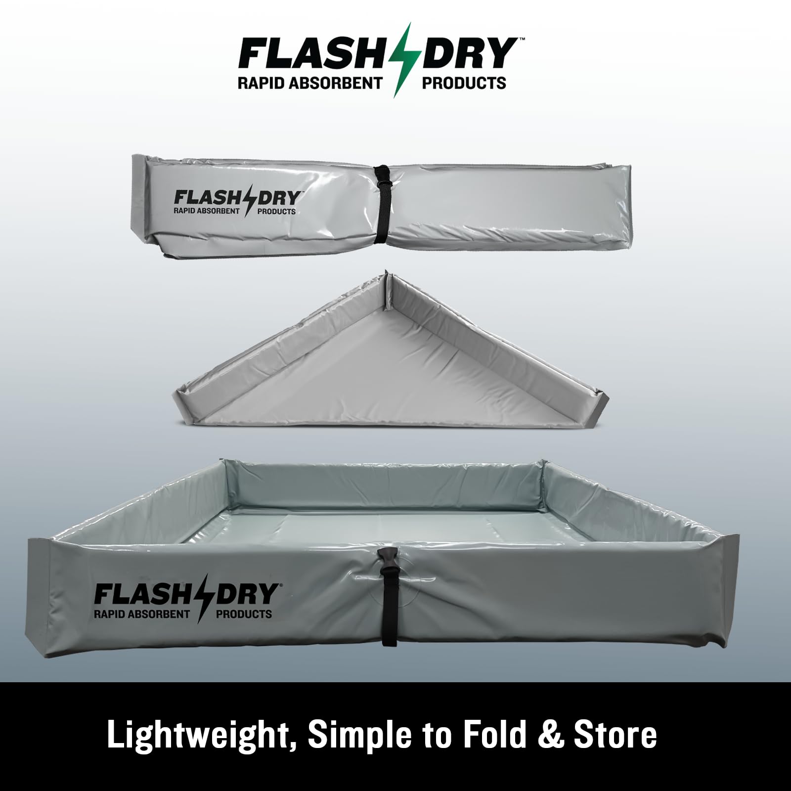 FLASHDRY Portable Spill Containment Berm, Folding Duck Pond, 4'' x 4'' — Amazon image 9