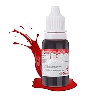 Vista 35 de Go Ho Maquillaje de sangre falsa que gotea (0.35 onzas), sangre falsa lavable para heridas de cicatriz, flujo de sangre falsa de fácil secado