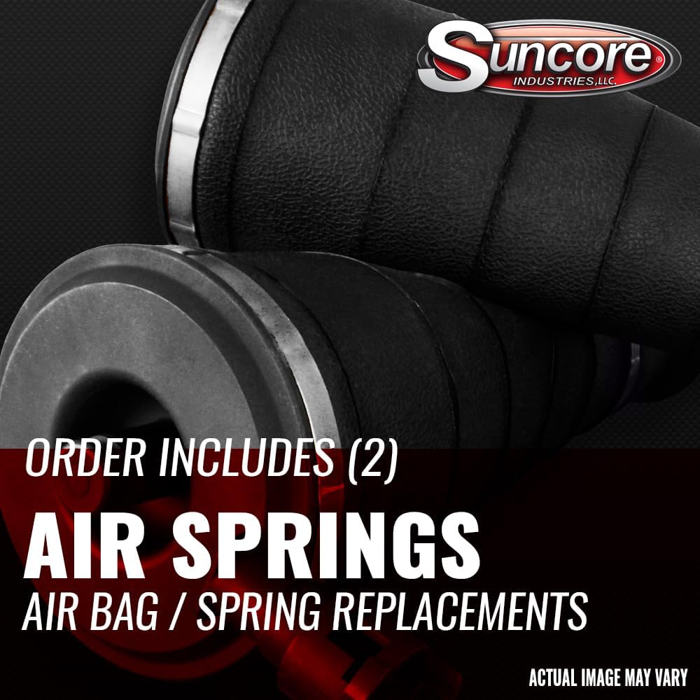 SUNCORE - Rear Pair Air Ride Suspension Air Springs Replacement for 2002-2009 Chevrolet Trailblazer
