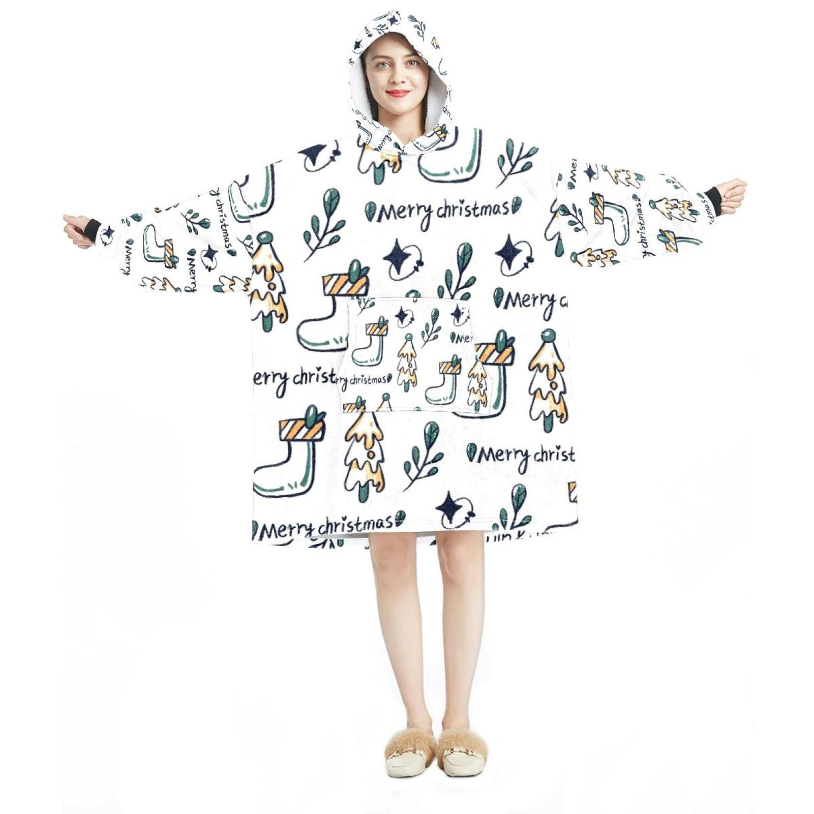 Sweat à capuche flanelle sherpa 62302 pour cocooning et soirées d'hiver en famille