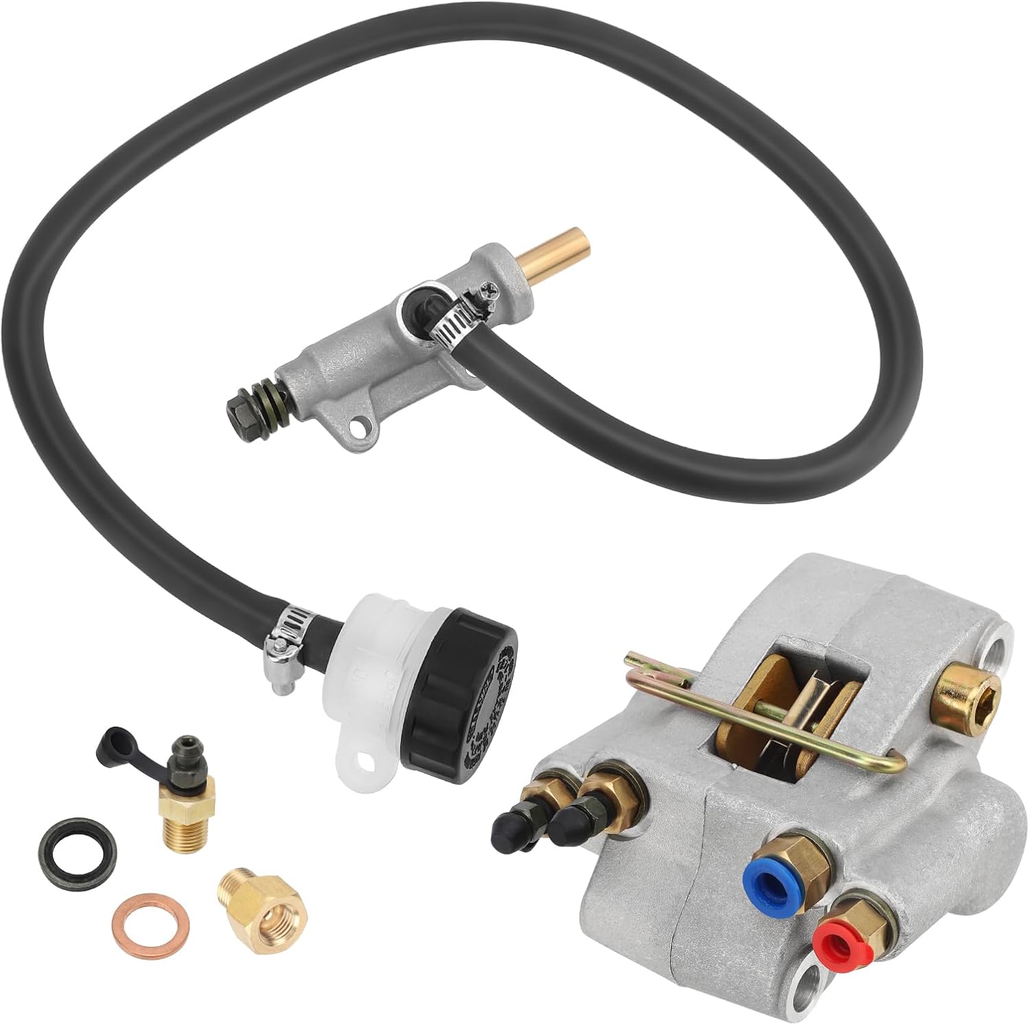 M MATI Rear Brake Caliper & Master Cylinder for Polaris Sportsman 500 400 335 Diese-l 455 Worker 335 500 1998-2002 1910301 1930818 1910553 1910441 1910366 1930819