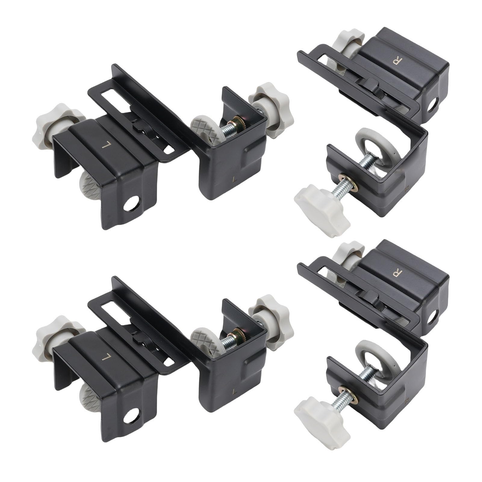 Generic Zestaw Zacisków Montażowych z Przodu Szuflady Trwałe Zaciski Mocujące Panel Szuflady ze Stali Nierdzewnej do Kuchni i łazienki Panele o Grubości 10–30 Mm 8 Sztuk