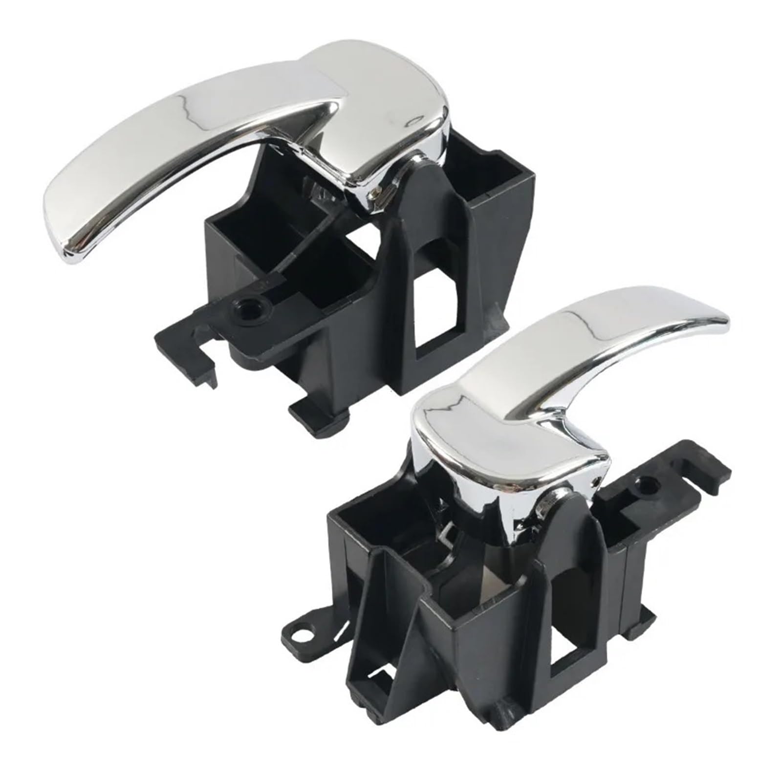 HLJNLVBN Door Handle for Nissan for Navara for D40 for Pathfinder 2004-2014 Inner Door Handle Left Right Front Rear 80671-4X02B 806714X02B(Front Pair)