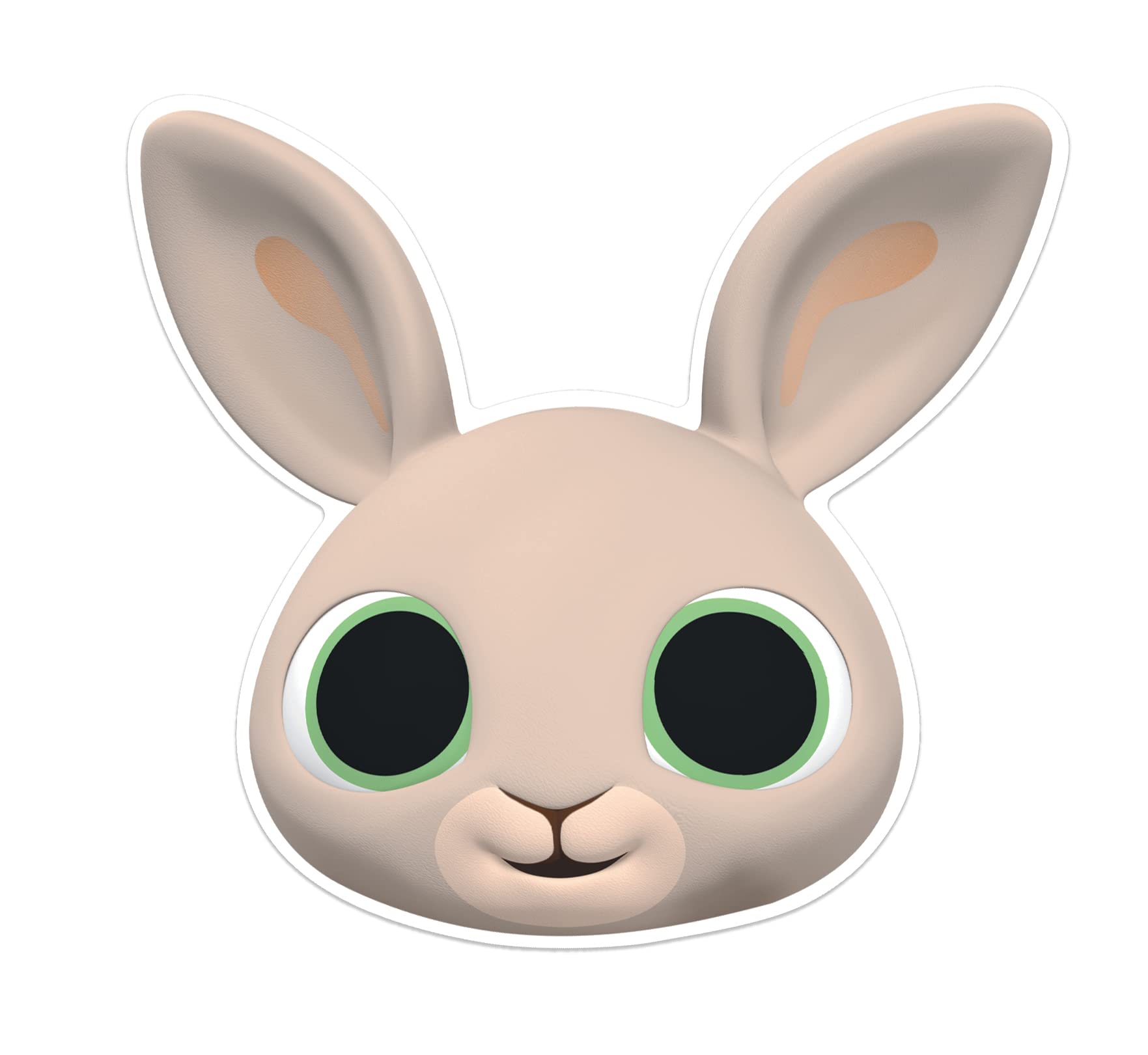 Star Cutouts SM427 Bing Charlie Rabbit Cardboard Face Mask – Kids Costume Fancy Dress Party Favour