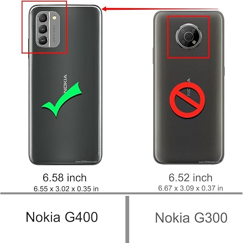 Miniatura 2 de Osophter Funda para Nokia G400 5G, Nokia G400 con 2 protectores de pantalla de absorción de golpes flexible de goma TPU protectora para teléfono