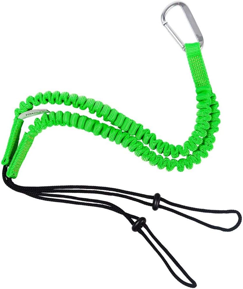 Frontline Fall Protection ACTLS222 ToolGrip 11 lbs Twin Tool Lanyard | Elasticated Webbing | Lightweight Carabiner Included | Polyester Lanyard for Double Tool Holding | Strength: 11 lbs - - 