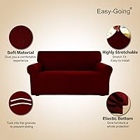 Vista 642 de Easy-Going - Funda elástica para sofá, 1 pieza, protector de muebles, suave, con parte inferior elástica, para niños, tela de jacquard de poliéster