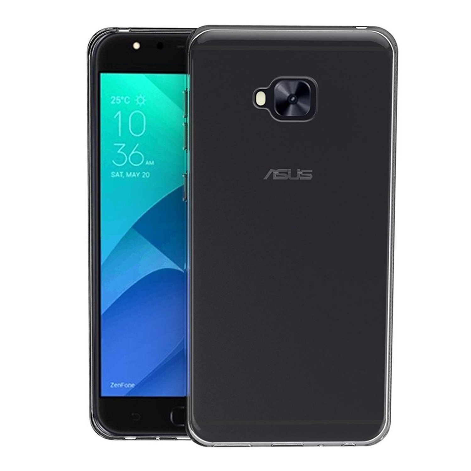 Microsonic 13960 Asus Zenfone 4 Selfie (5.5'') ZD553KL Kılıf Transparent Soft, Beyaz