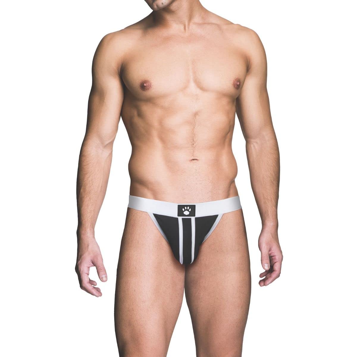 Prowler RED Ass-less Jock White S - UK Waist Size - 28" - 32" - One Count