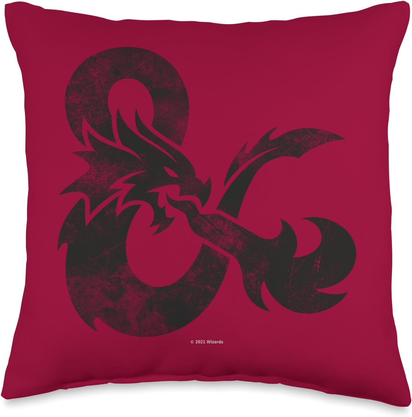 Dungeons & Dragons Distressed Ampersand Logo Throw Pillow