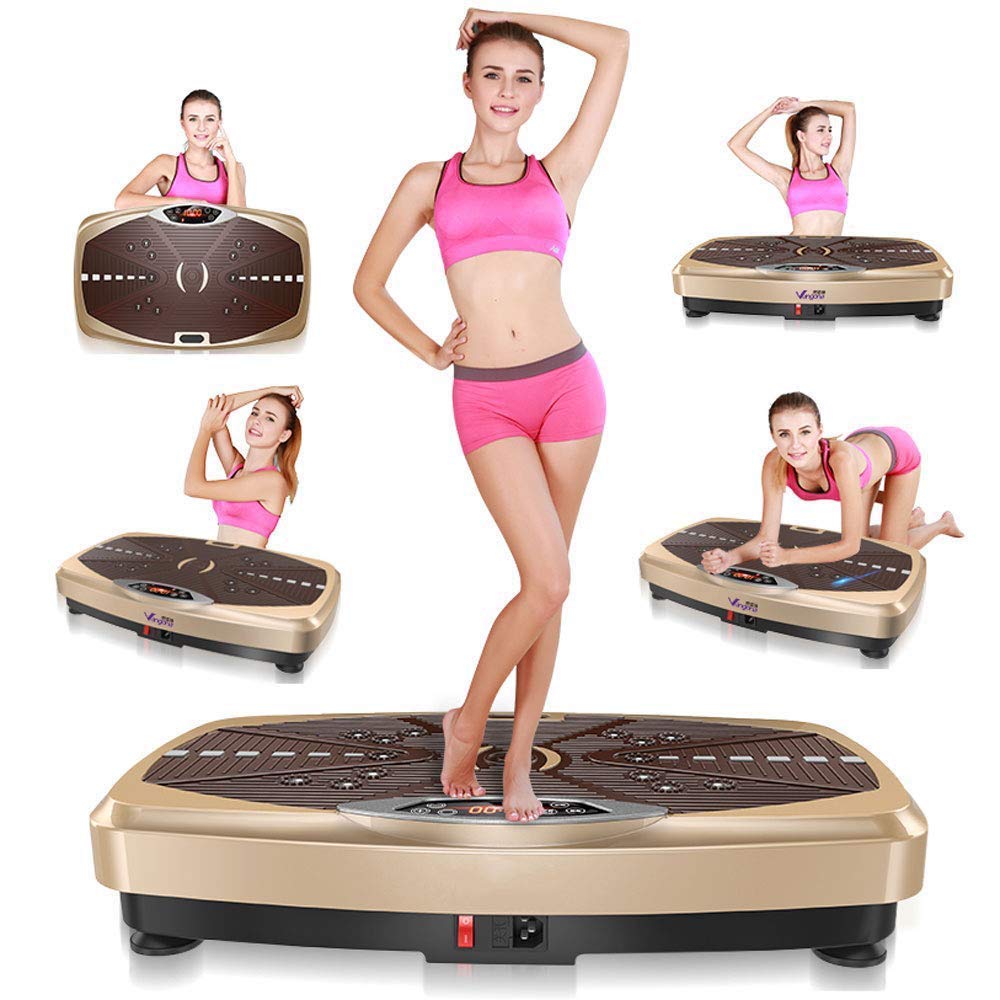 Macchina per esercizi vibranti Pedana vibrante Scheda di potenza Istruttore di fitness per dimagrire Macchina per vibrazioni fitness Piattaforma oscillante Massaggiatore per scuotimento di tutto il co