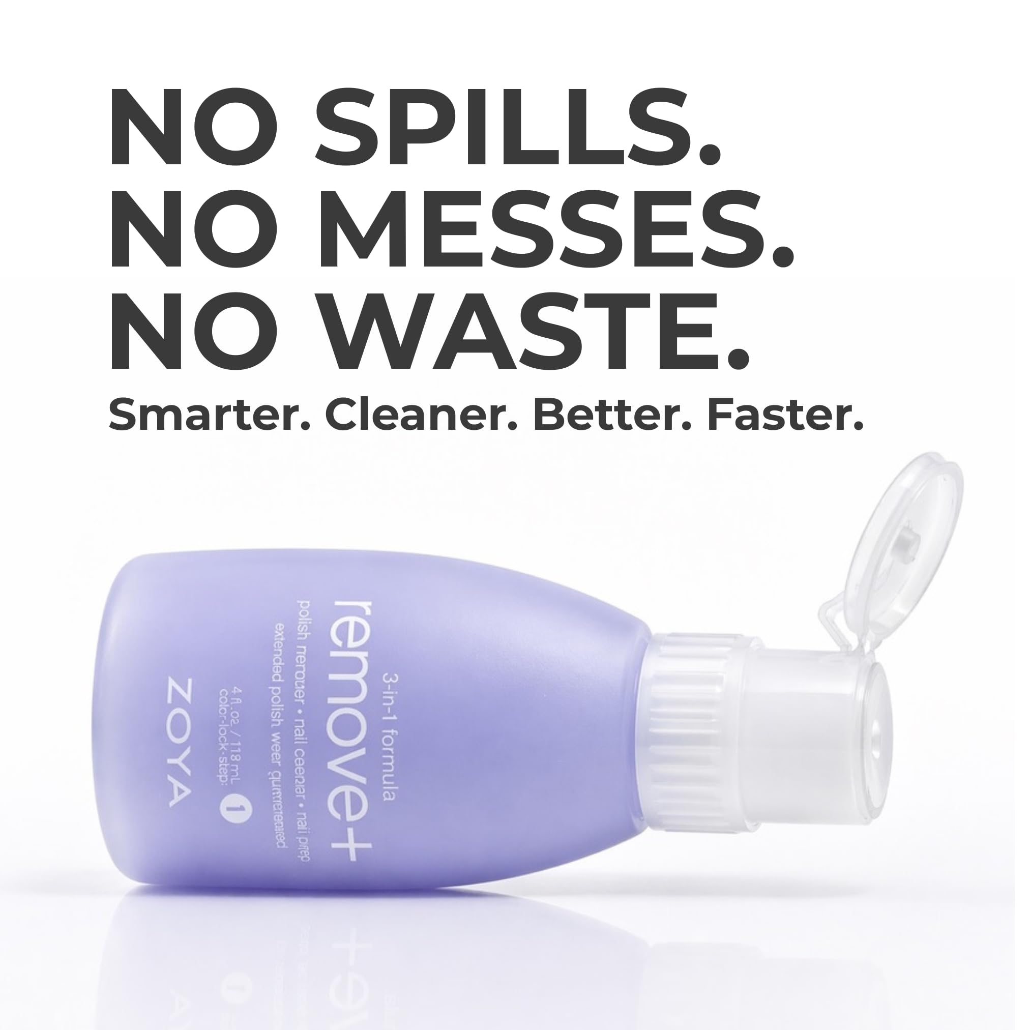 ZOYA Remove Plus 3 in 1 Formula zmywacz do paznokci, Środek do czyszczenia paznokci, 237 ml