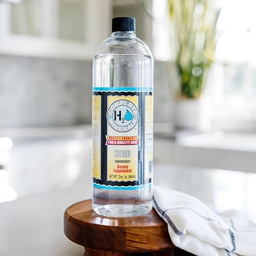 Miniatura 2 de Complete H2O Minerals Agua mineral iónica de plata 100 ppm 32 fl. oz.