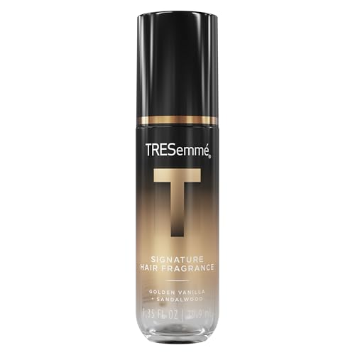 TRESemmé A-List Collection Signature Hair Fragrance 1 ct Golden Vanilla + Sandalwood Formulated Without Phthalates, Parabens + Synthetic Dyes, Developed & Safe for All Hair Types, 1.35 FL OZ