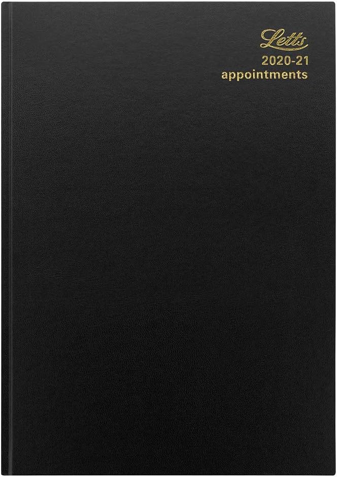 LETTS Standard A4 Day to a Page 2021 Diary - Black
