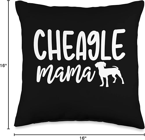 Miniatura 6 de Cheagle Dog Mom Lover Co Cheagle Mama Puppy Owner Chihuahua Beagle Dog Mom Lover - Almohada de 18 x 18 pulgadas multicolor