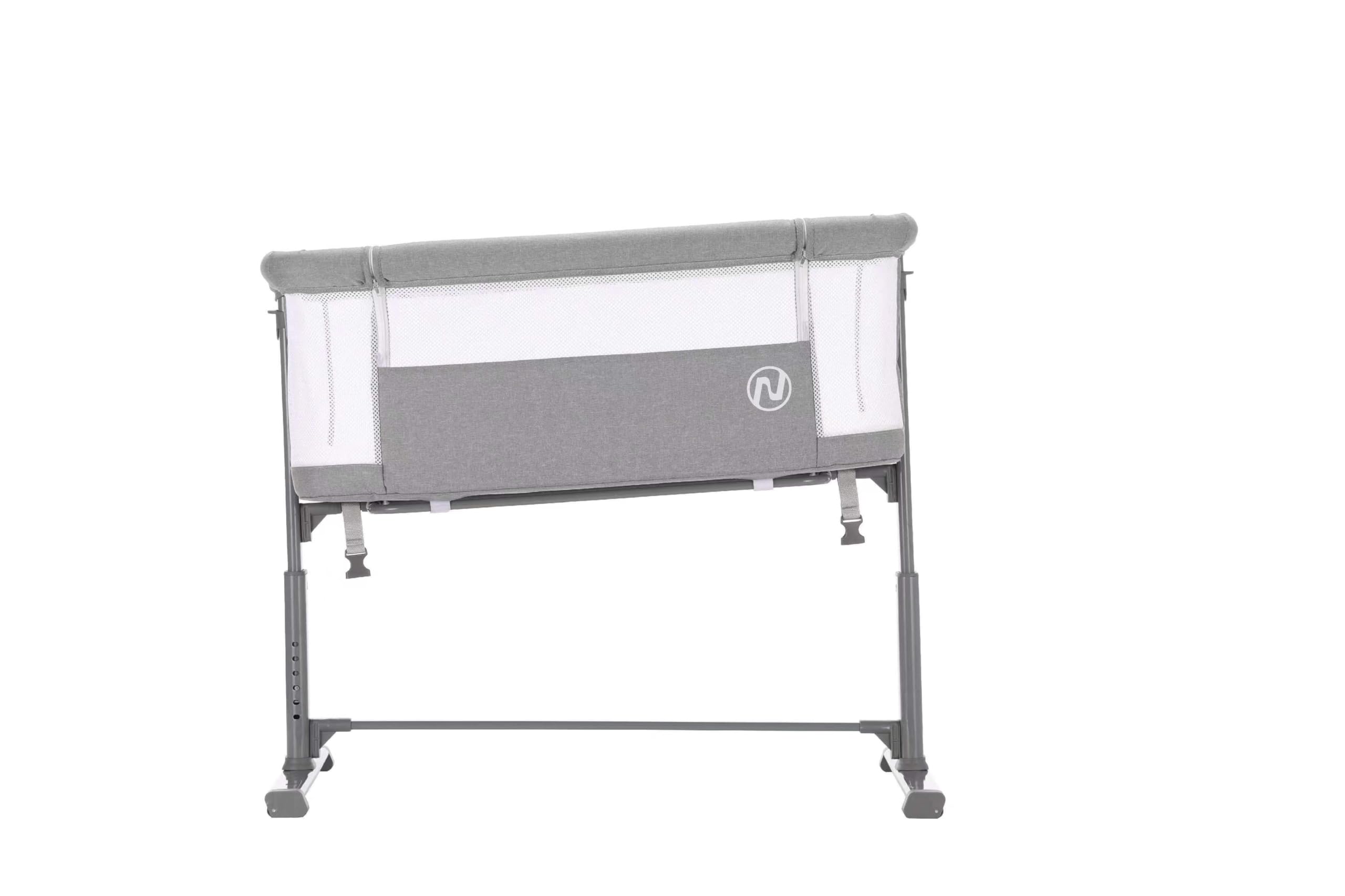 Nania DODI Lit bébé cododo avec matelas de la naissance à 9kg, réglable en hauteur, matelas confort 4 cm, léger 6.5 kg
