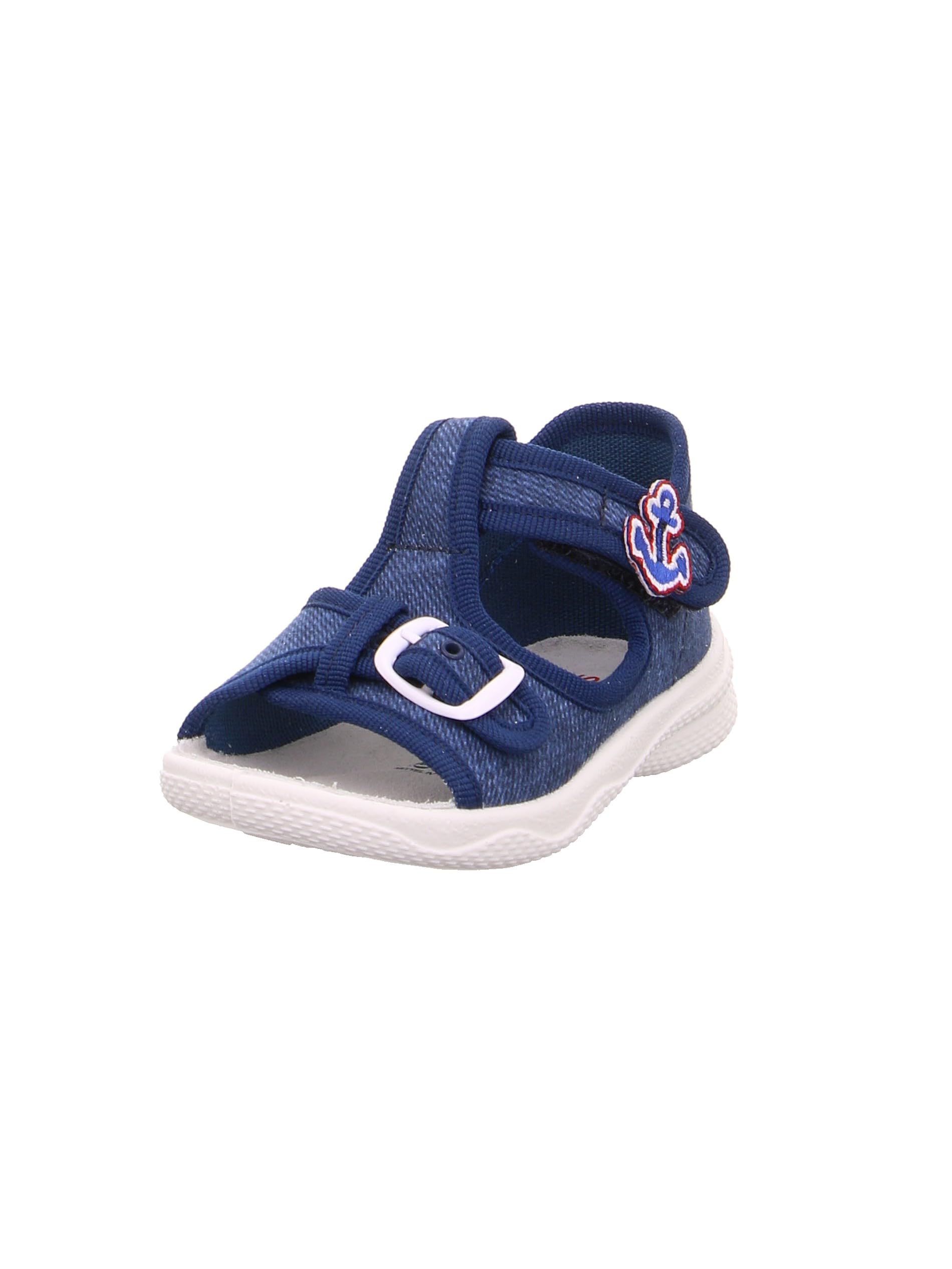 Superfit Boy's Polly High Slippers, Blue, 7 UK Child
