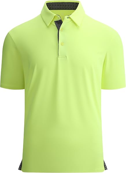 Alex Vando Mens Golf Shirt Solid Quick-Dry Short Sleeve