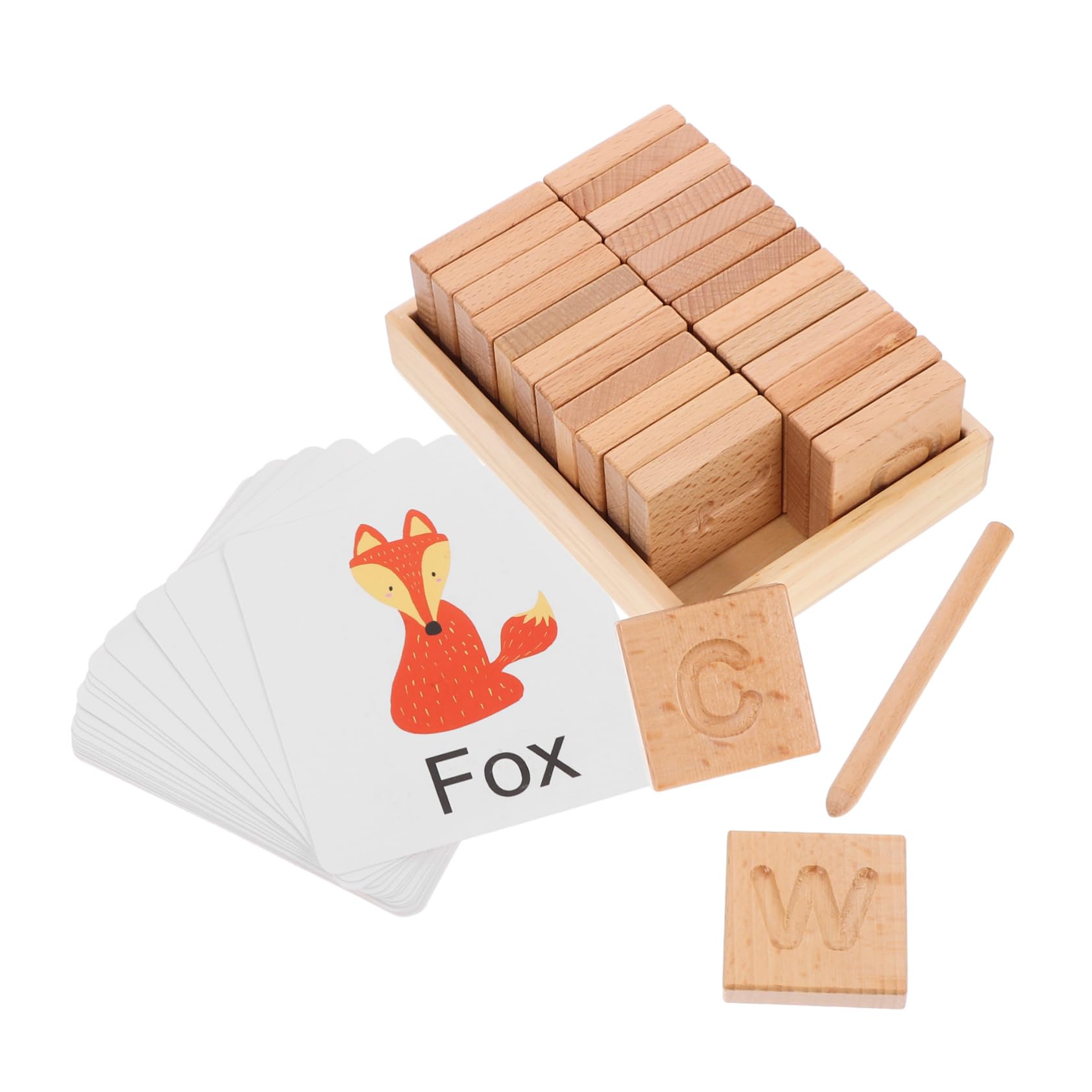 Toyvian 1juego Juguete De Aprendizaje De Letras para Tablero Doble Cara para Trazar El Alfabeto Inglés para Educativos De Ortografía y Desarrollo De Habilidades Motoras La Infancia