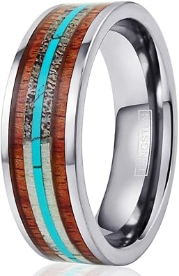 Amazon.com: King's Cross Gracefullly Styled Flat Band Silver