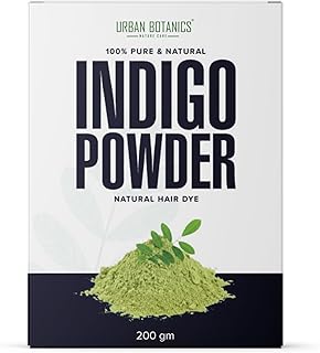 UrbanBotanics 100% Raw & Natural Indigo Powder for Natural Hair Color, Organic & Chemical-Free, For Men & Women, 200g Price In India