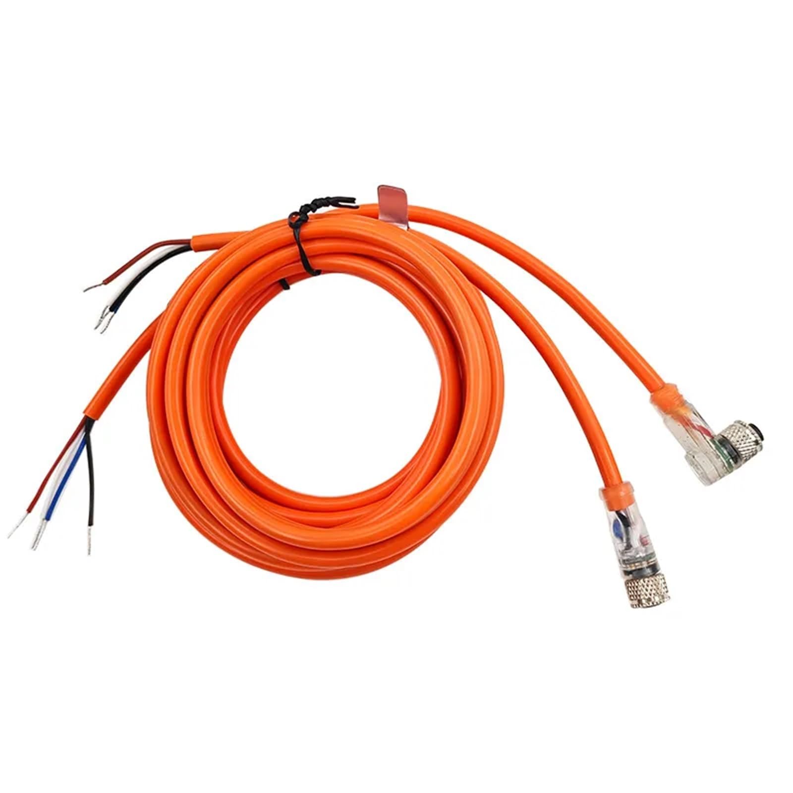 Câble M8 capteur avec affichage LED d'état de commutation raccordement coudé droit 3-4 broches