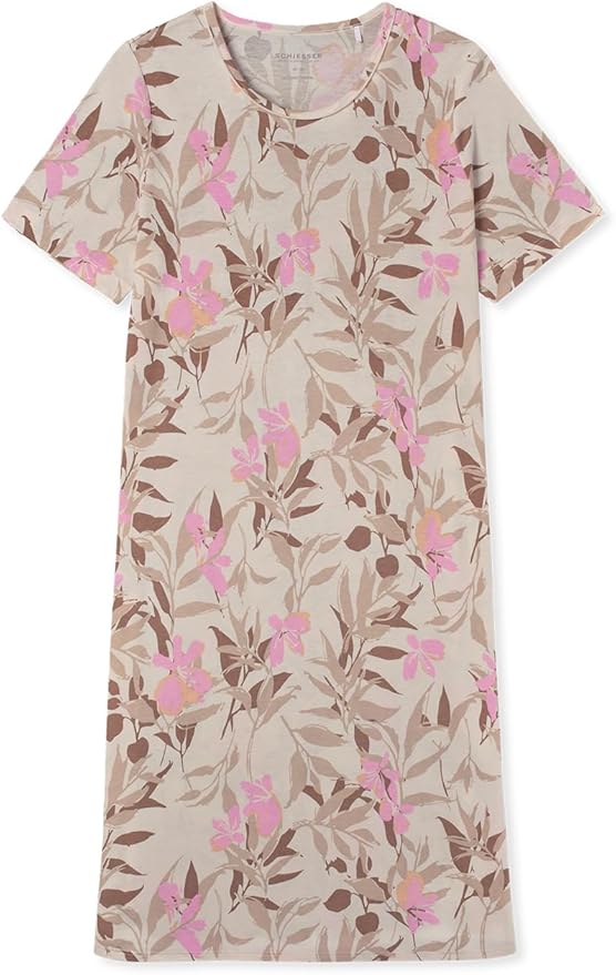 Schiesser Comfort Nightwear Dames Nachthemd 3/4 Mouw 100 CM Multicolour 2 913 voordelig online