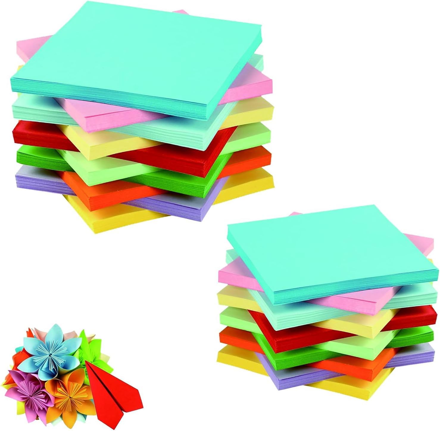 Origami Paper Pack of 200 Double Sided Sheets in 10 Sharp Colour