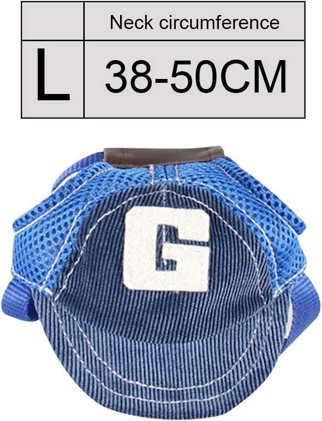 Verstellbare Baseballmütze für Hunde, Zubehör für Hunde, mit Ohrlöchern, atmungsaktiv, für Sommer, Reisen