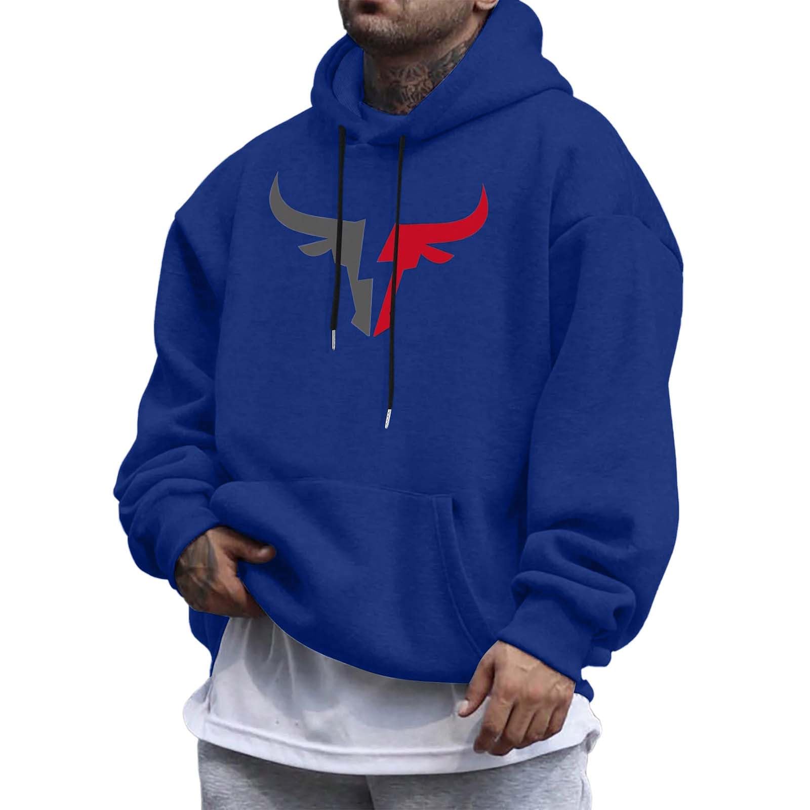 Felpe con cappuccio da uomo con grafica ampia, carino, casual, sottile