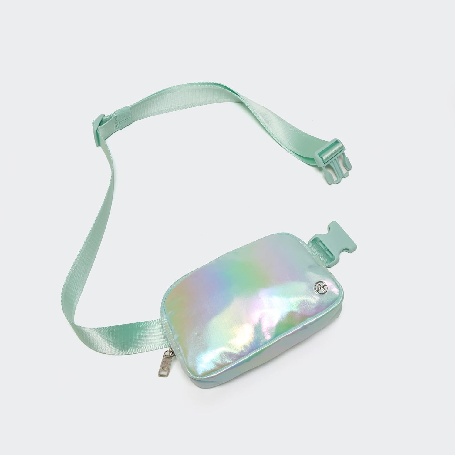 Pander Everywhere Crossbody Bag Iridescent Polyester Sling Belt Bag with Adjustable Strap - Image 2