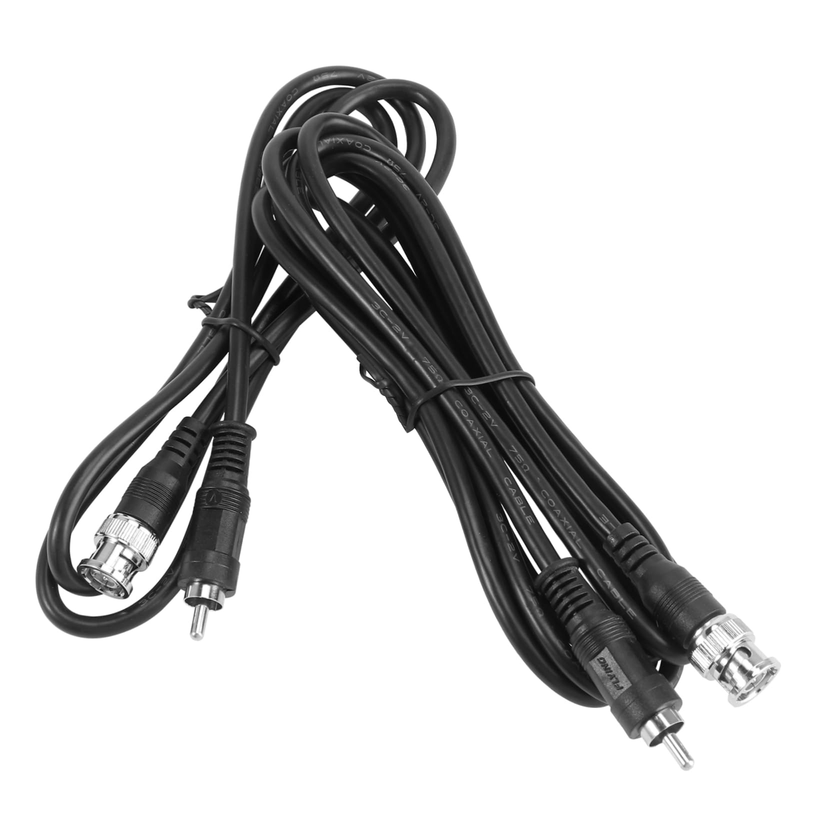 Hemobllo 2pcs BNC to AV Video Converting Cables for CCTV Security Cameras 1m + 2m Length Coaxial Video Cables for Camera TV Connection Reliable BNC to