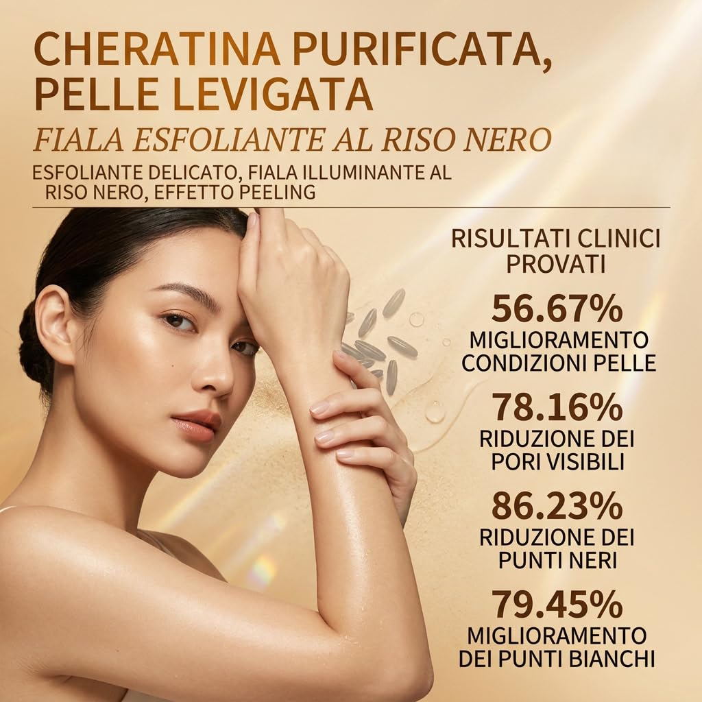 Velia Korean Peel Shot – Cura Viso Illuminante Con Azione Esfoliante E Idratante Per Migliorare L Aspetto Della Pelle Durante L Uso Quotidiano (riso giallo)