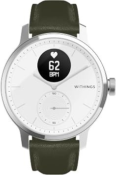 WITHINGS - Premium Leather Wristband for ScanWatch, Steel HR, Steel HR Sport, Move ECG, Move and Steel