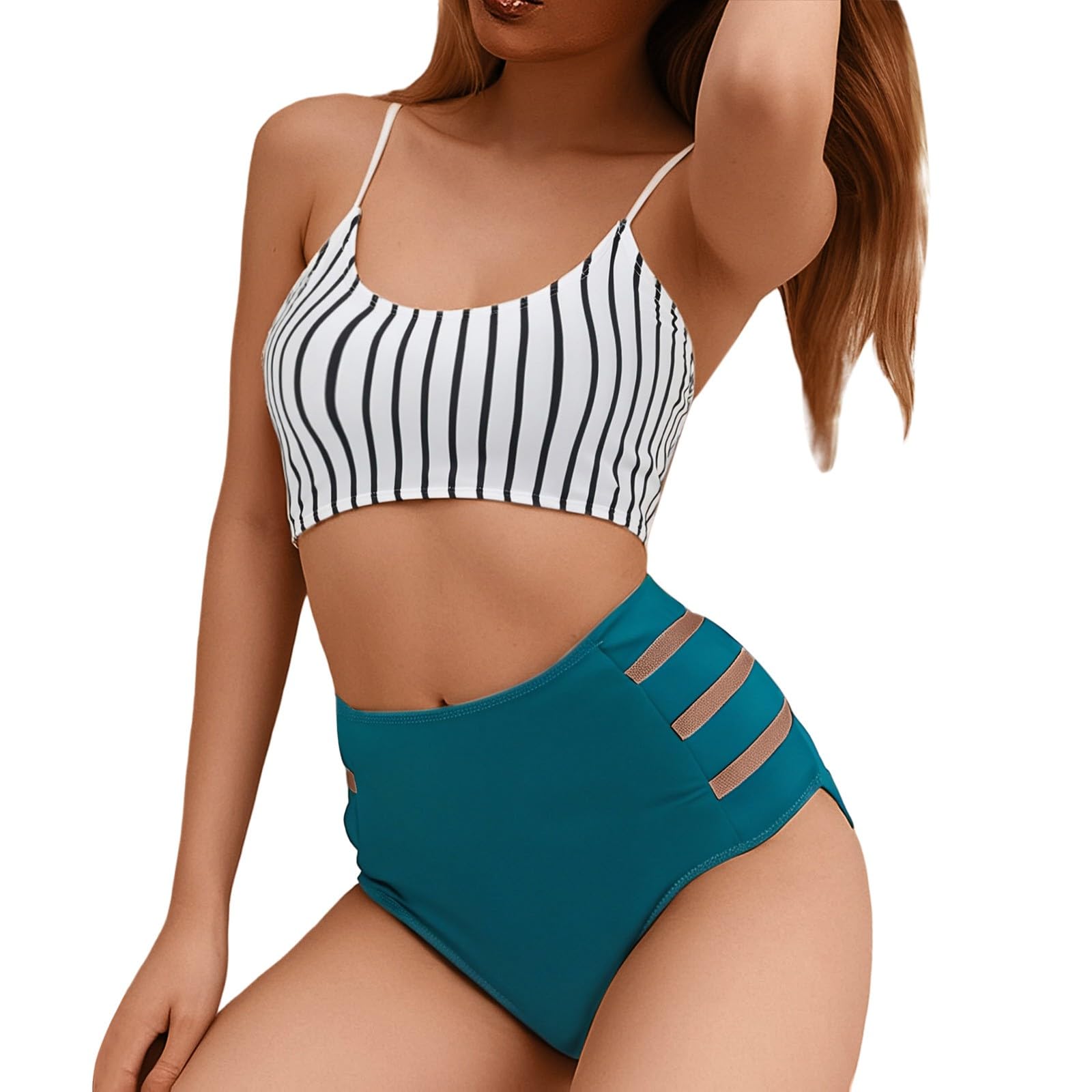 String bikini haut brésilien : l'ensemble transbronzant avec culotte triangle été - 6