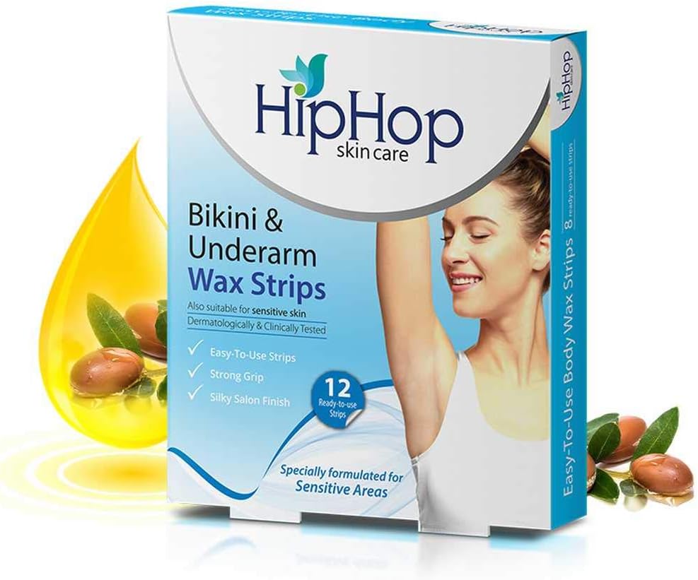 Hiphop Skincare Bikini and Underarm Wax Strips with Argan Oil (Pack Of 2)