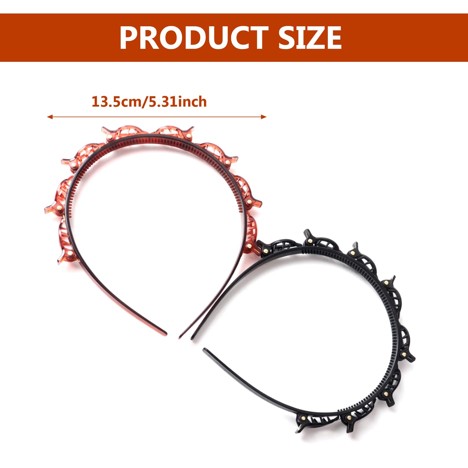 2PCS Double Bangs Hairstyle Hairpin Twist Plait Ha... – Grandado