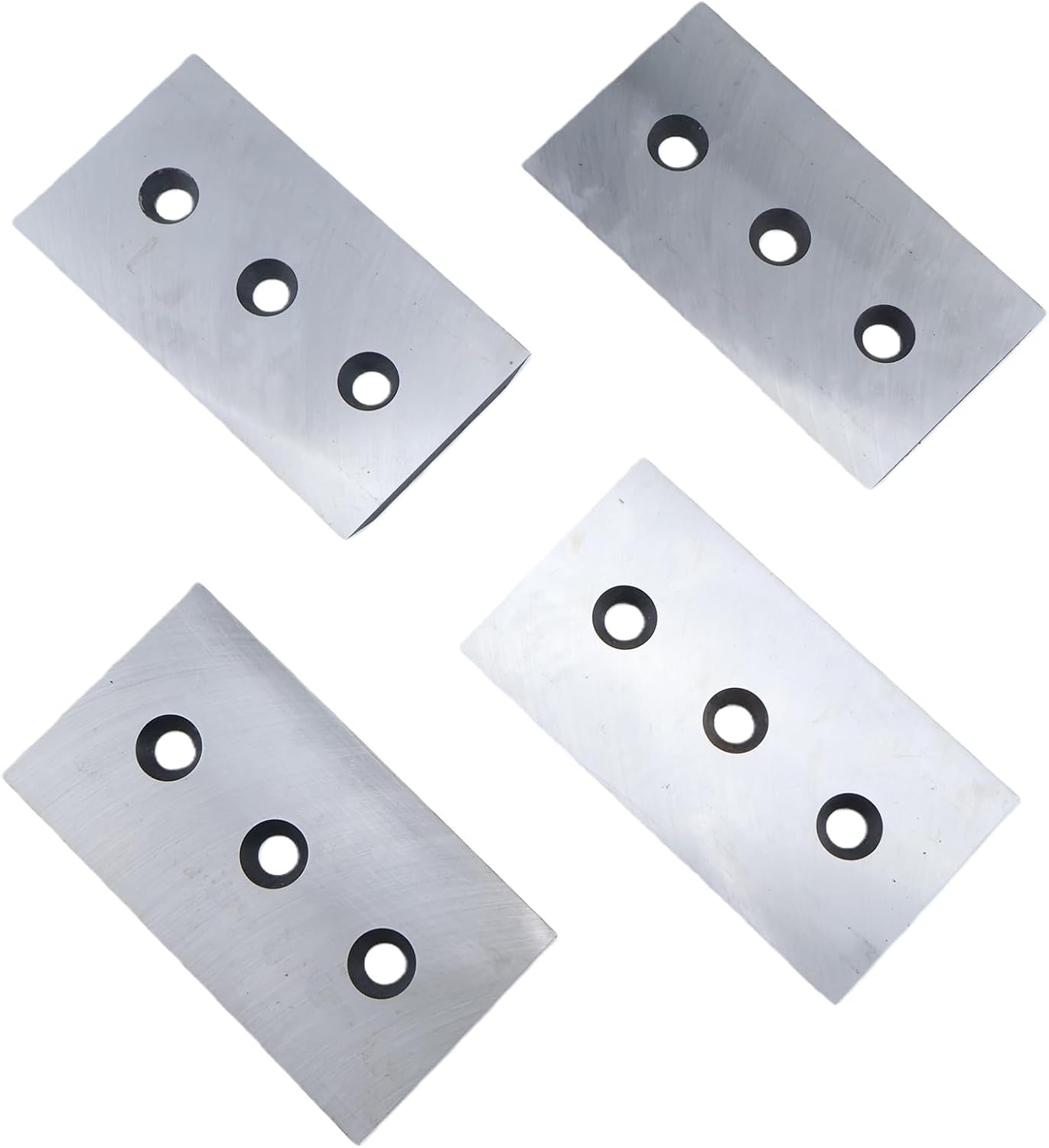ZTUOAUMA 4PCS 7-1/4" x 4" x 3/8" Brush Chipper Blade Knives with 1/2'' Bolt Holes 900-9900-02 19071640 Compatible with Bandit 100 150 200 250 Mighty Morbark Eager Beever 100 200 290 Wood Chippers