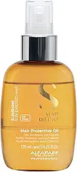 Alfaparf Milano Semi di Lino Óleo de cabelo protetor solar – Soro de óleo spray de duas fases com filtros UV para proteção solar do cabelo – para cabelos brilhantes, macios, disciplinados e protegidos