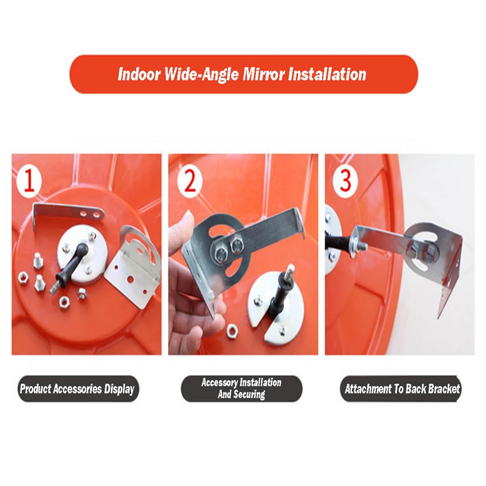 Specchio Convesso Di Sicurezza, Angolo Cieco Rotondo For Vialetti | HD Grandangolare, Ideale For Garage E Parcheggi(30cm)