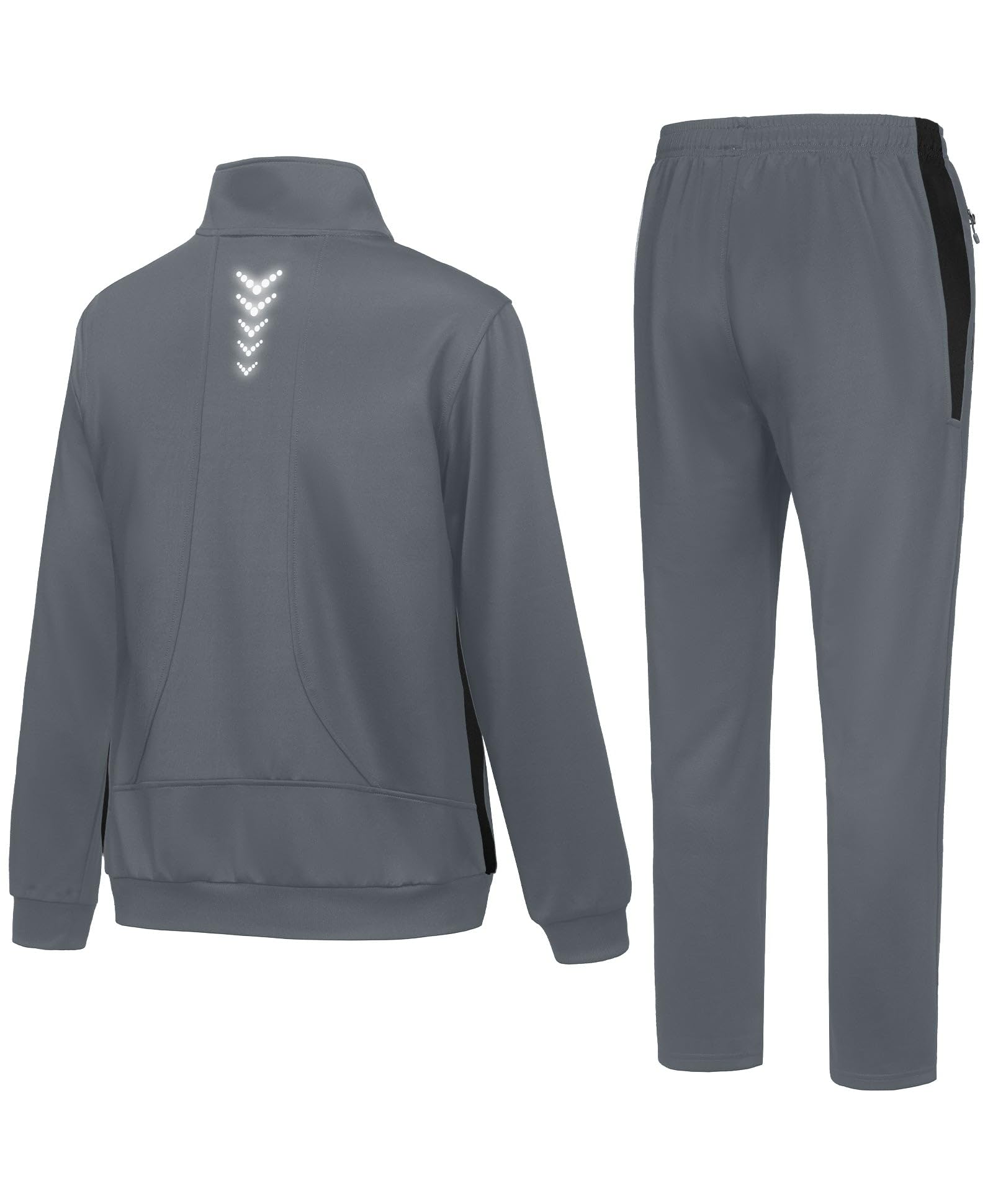 Little Donkey Andy Herren Trainingsanzug Jogginganzug Set Lässig Leichter Sportanzug mit Vollverschluss Jacke & Hose für zu Hause, Freizeit und Gym