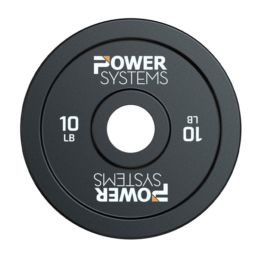 Power Systems Training Bumper Plate - With Reinforced Inner Stainless Steel Disc for Maximum Durability (10)