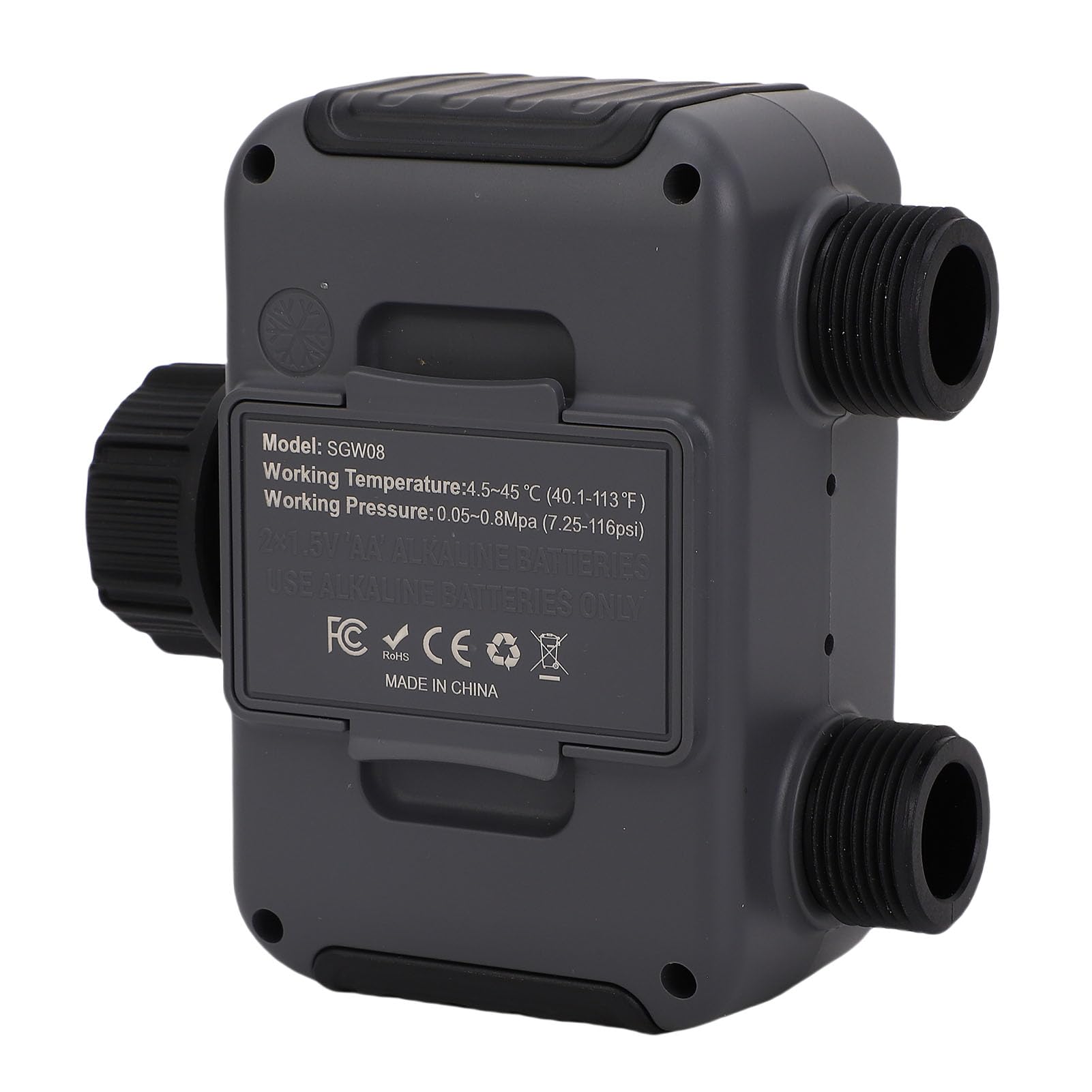 Temporizador de Aspersor Inteligente con Función de Retardo de Lluvia para Riego Automático por Control Remoto en Jardines, Material ABS, 2 Zonas Incluidas