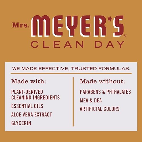 Miniatura 242 de Mrs. Meyer's Clean Day - Detergente líquido para platos, aroma a albahaca, fórmula biodegradable, paquete de 6 unidades, 16 fl oz