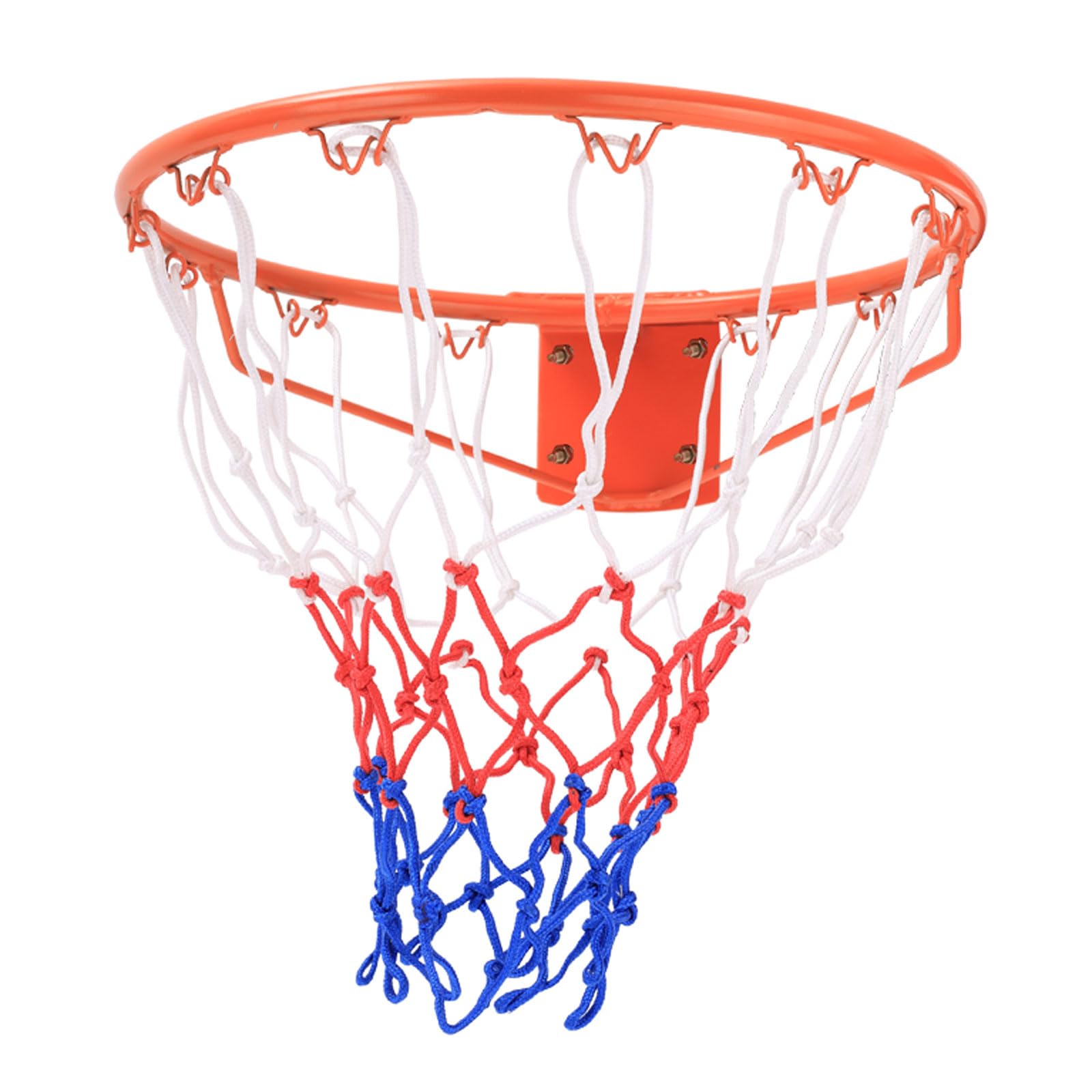 Chaoyilian Basketball Hoop Outdoor,Metal Rim Hanging Basket Basket-Ball Wall Rim,Sturdy Reinforced Basketball Hoop,With Wall Mounting Accessories,For School,External Wall,Sports Training