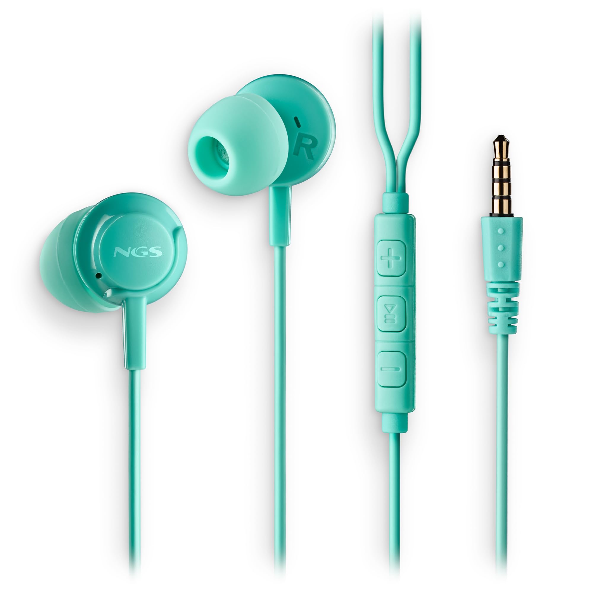 Auriculares Intrauditivos NGS Cross Drift/ con Micrófono/ Jack 3.5/ Verdes